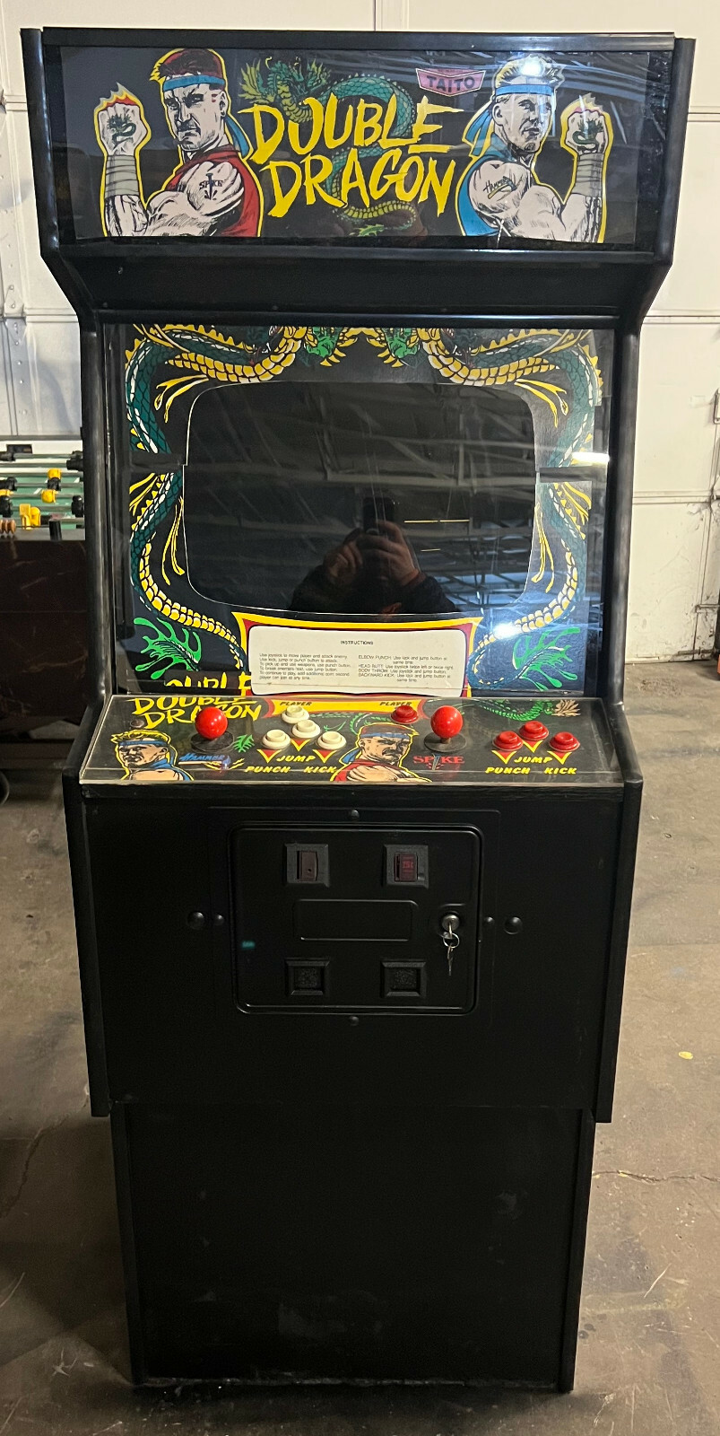 DOUBLE DRAGON ARCADE MACHINE