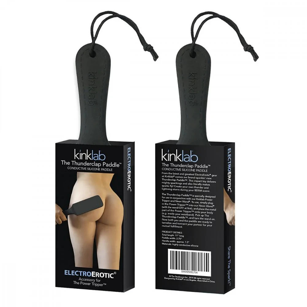 Kinklab The Thunderclap Paddle - Conductive Silicone BDSM Spanking Slapper