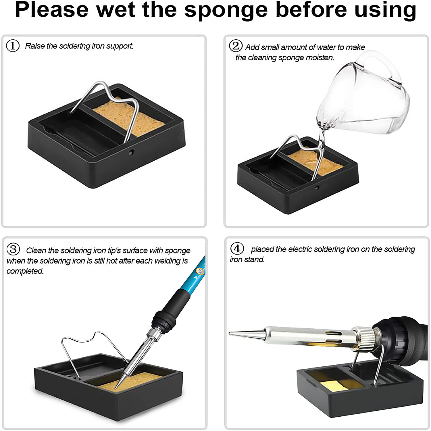 Soldering Iron Kit Electric 60W Digital Welding Iron Gun Tools Temp Adjustable
