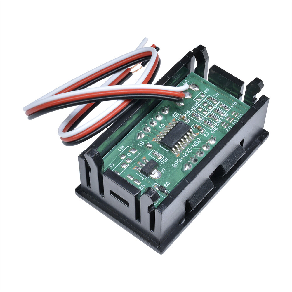 DC 0-99.9V Mini Red LED Display Voltage Panel Meter Digital Voltmeter Three Wire