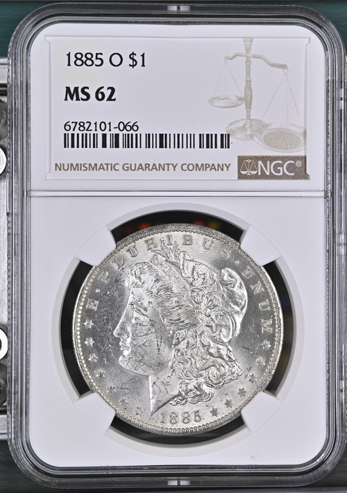 1885 O $1 Morgan Silver Dollar NGC MS 62 US MINT COIN