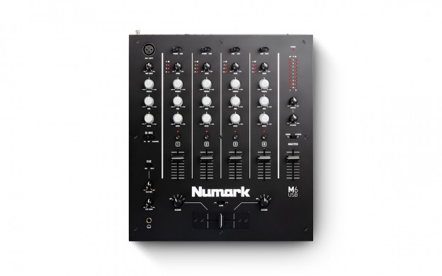 Numark M6USB Black 4-Channel DJ Mixer with USB Interface + Headphones