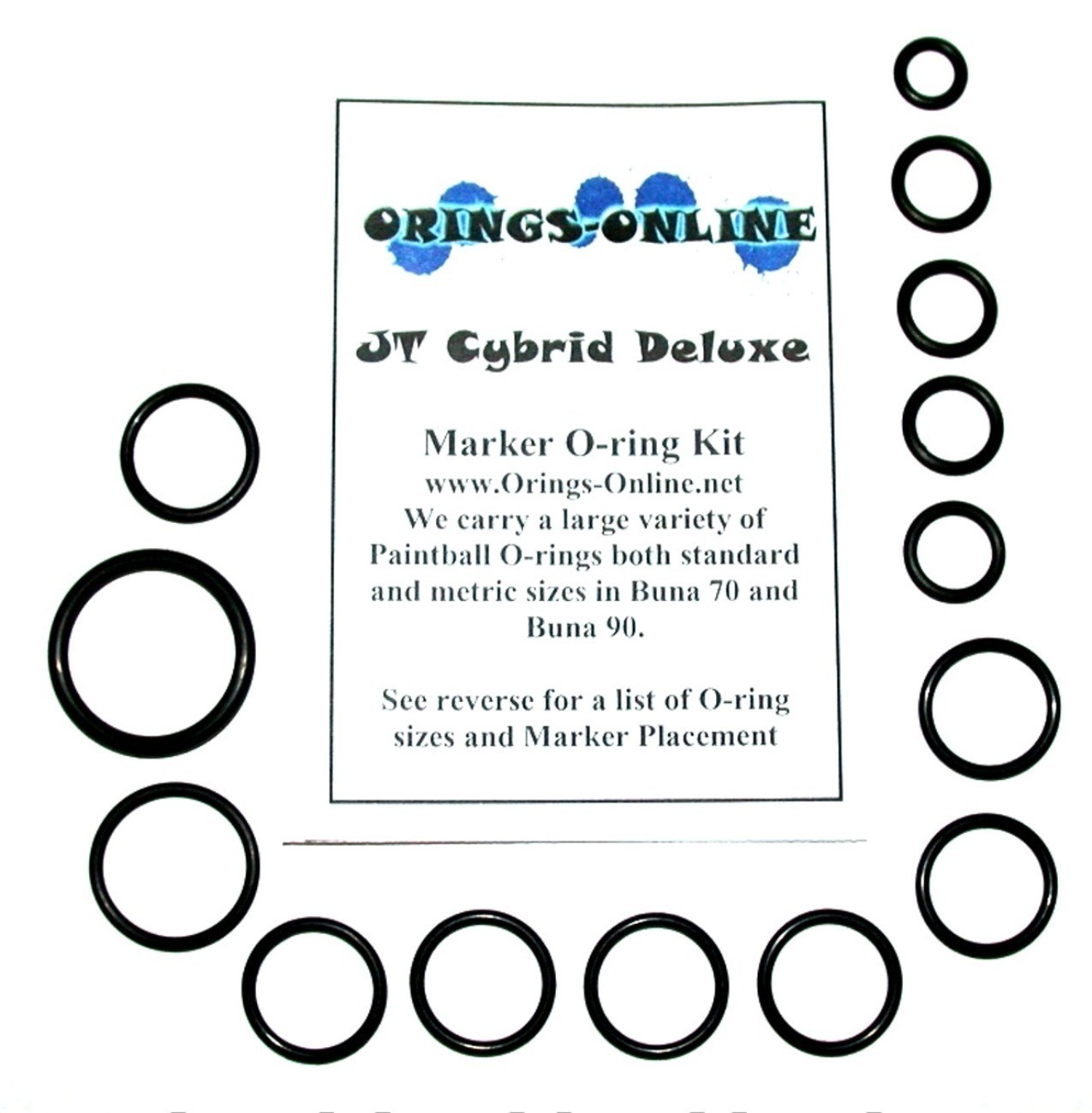 JT Cybrid Paintball Marker O-ring Oring Kit x 2 rebuilds / kits