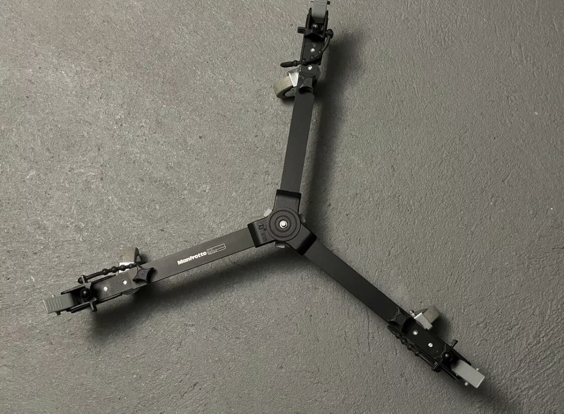 Bogen 3067 Manfrotto Italy Cine Video Dolly Lightly Used Ships Free