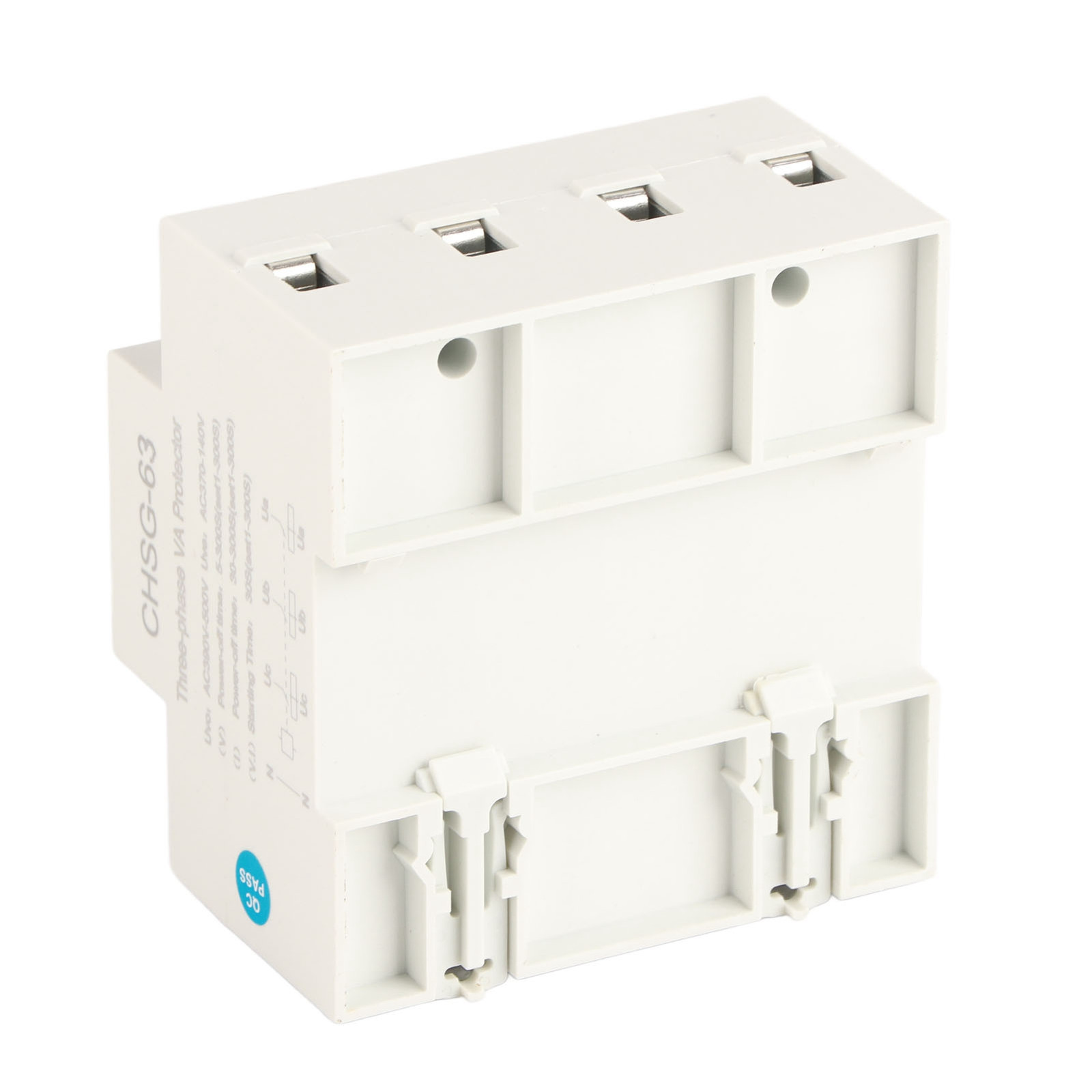 3 Phase DIN Rail Voltmeter Ammeter Automatic Overvoltage Protector 63A Part