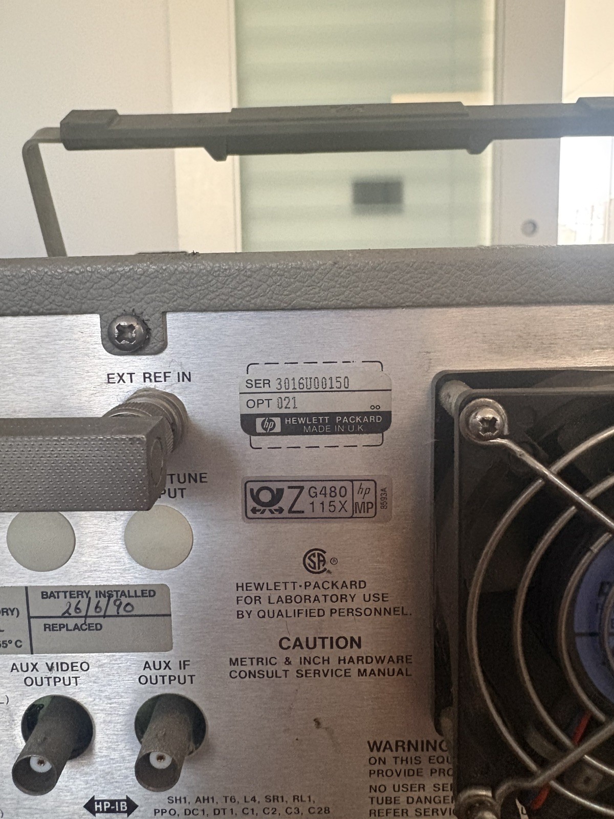 HP 8593A Spectrum Analyzer - OPT 021 - Professional Spectrum Analyzer