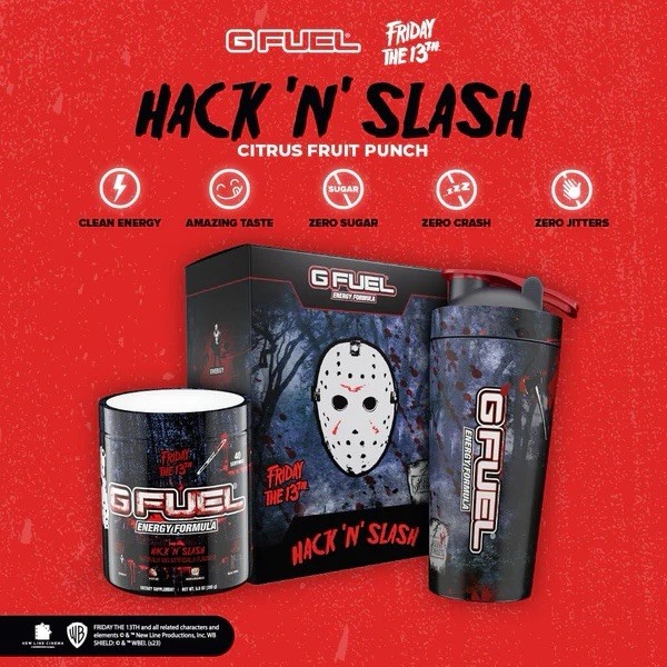 G Fuel Friday the 13th Collector's Box with Metal Shaker Rare Limited Edition