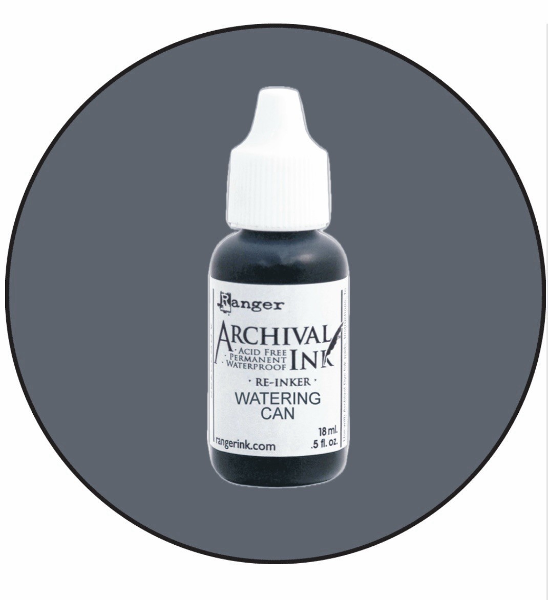 Ranger Archival Re-inker WATERING CAN .5 fl oz Permanent Acid Free For Ink Pad