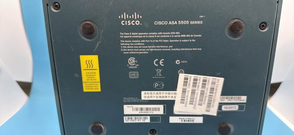 Cisco ASA 5505 Fast Ethernet Firewall Security Appliance