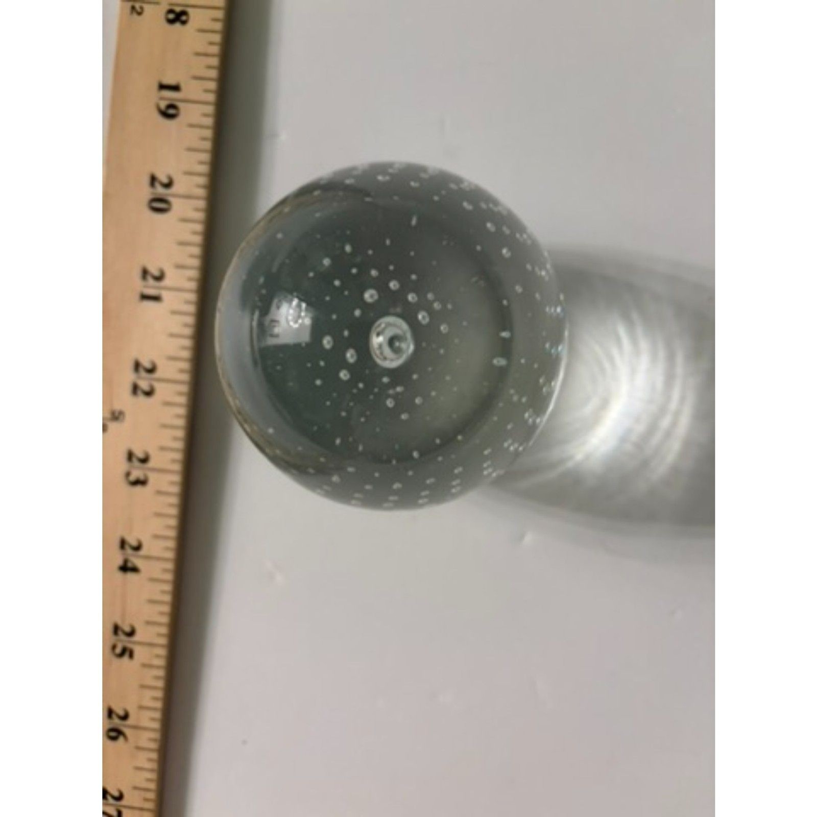 Handblown clear glass egg