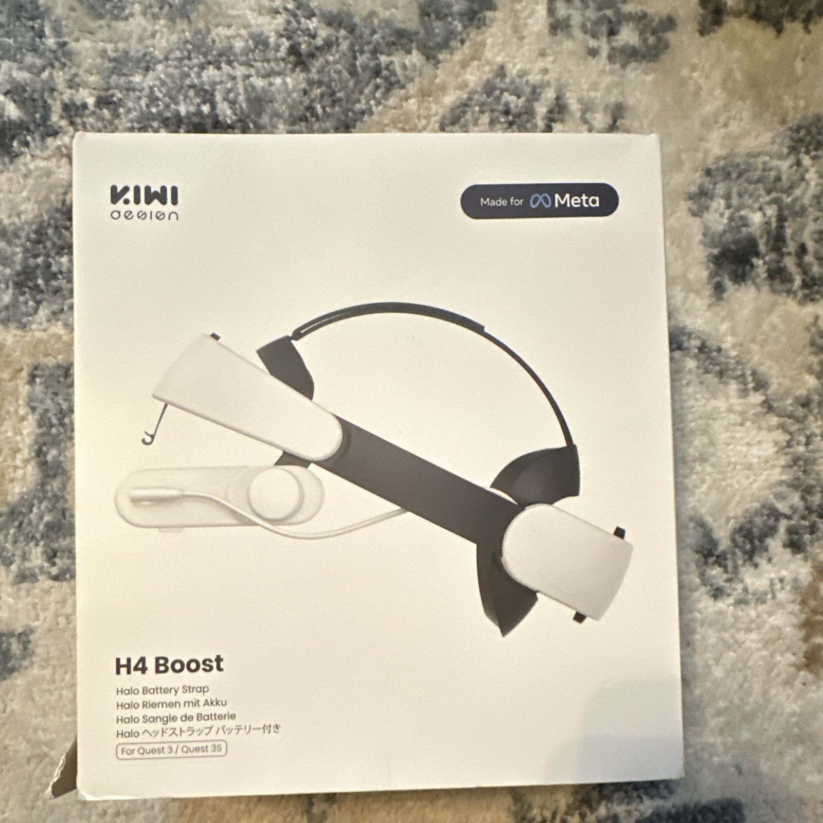 KIWI design H4 Boost Halo Battery Head Strap for Meta Quest 3 / 3S