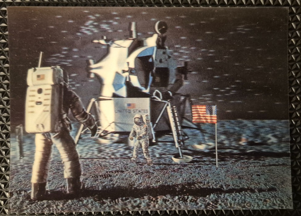 Soft Lenticular Space postcard (3D postcard)- Unused