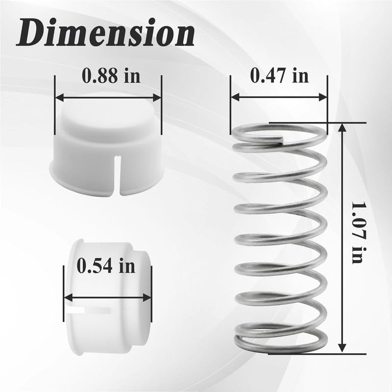 4Sets Cooler Replacement Button and Spring, OEM Replacement Kit