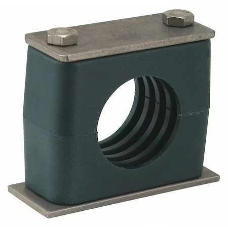 Zsi S4017s-Ss Vibration Beta Clamp, 1 1/16"Od, 2 23/64"W