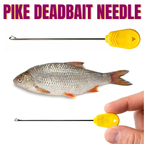 Pike Zander Needle Dead Bait Predator Fishing - LONG NEEDLE for Deadbaiting - UK