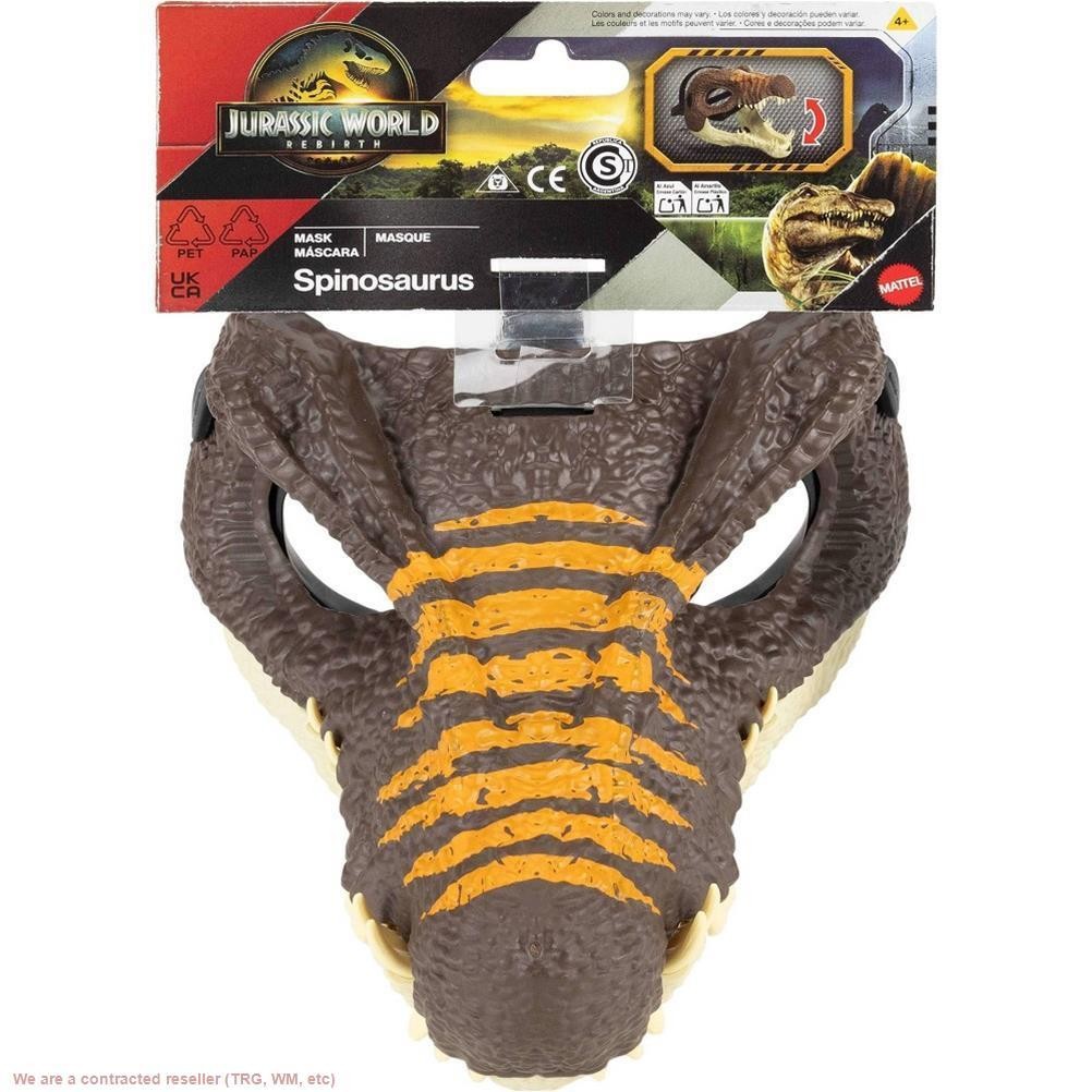 Jurassic World Rebirth Spinosaurus Dinosaur Mask, Role-Play Head Wear, Movie-...