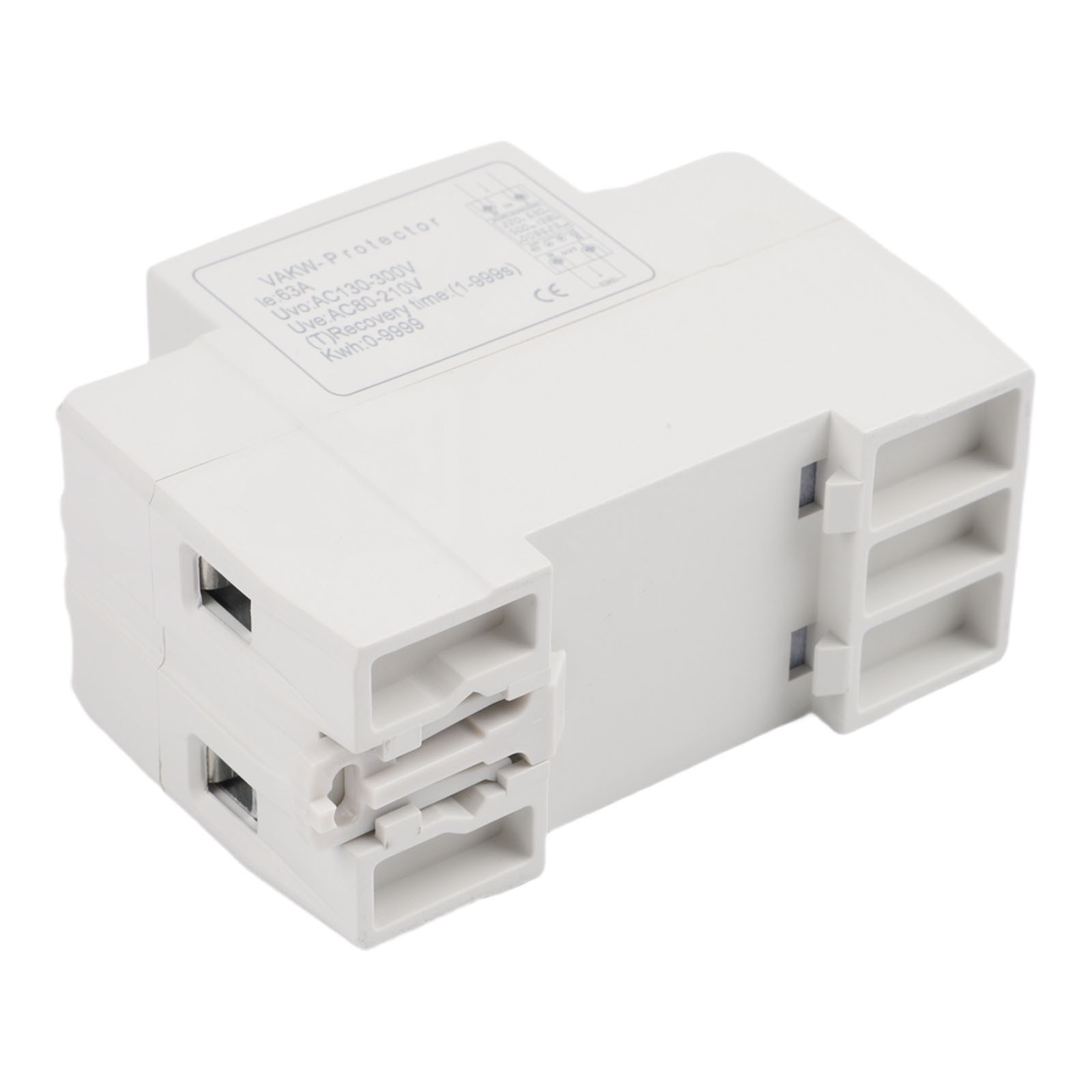 Voltage Safety Meter with AC80 300V Operating Range and 63A Load Capacity