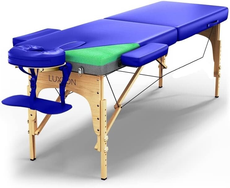 Luxton Home Premium Foam Massage Table Portable Foldable Massage Bed Adjustable