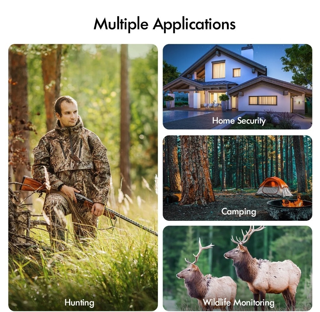Rexing H3 Electronic Animal Caller Trail Cam 2.7K Video + 20MP Photo - NEW