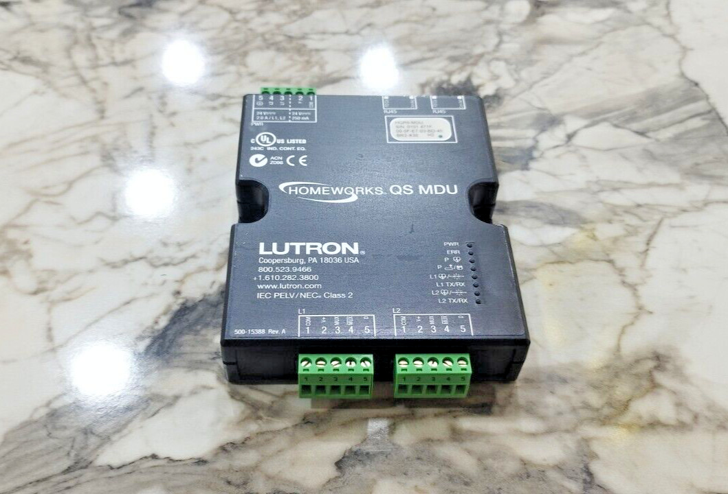 ✅ LUTRON HOMEWORKS QS MDU 500-15388 Rev.A HQP6-MDU BR2-X30 H2 🔥Fast Shipping🔥✅