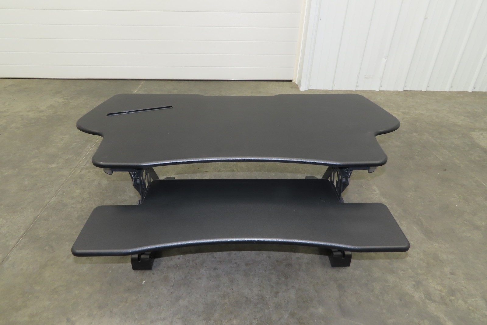 Mount-It! Sit Stand Desk XL 48" Wide Approx. 12" Infinitely Adjustable Height