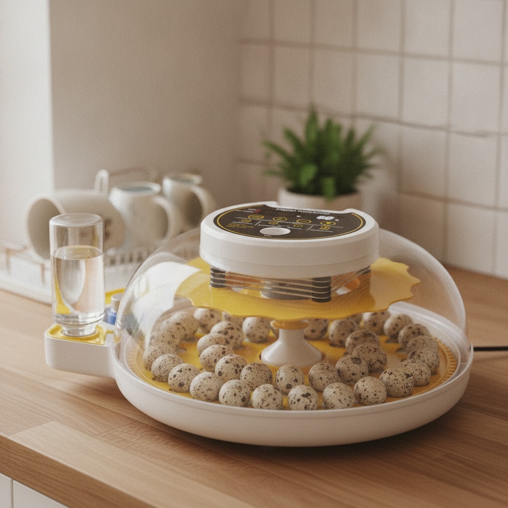 Quail Egg Incubator for Hatching Eggs with Automatic Egg Turning and Humidity...