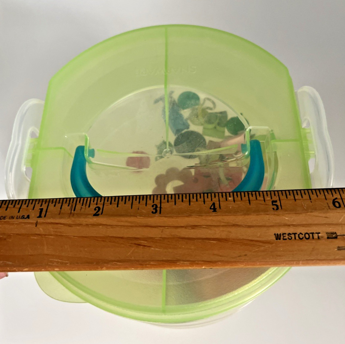 Sterilite Stack & Carry 3- Layer Storage Container Used comes with Craft Items
