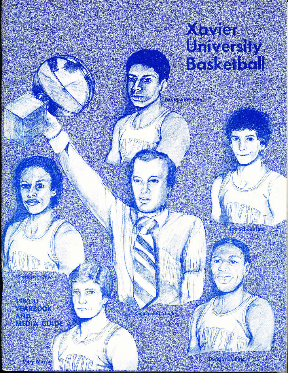 1980 - 1981 Xavier basketball media guide bkbx16 ID: 50984