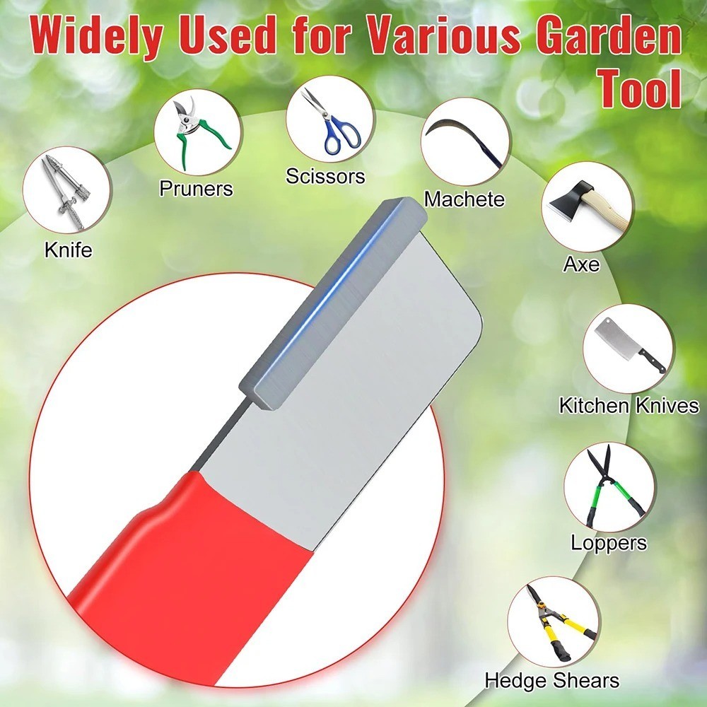 2Pcs Knife & Scissors Sharpener, Professional Kitchen & Garden Tool Sharpening.
