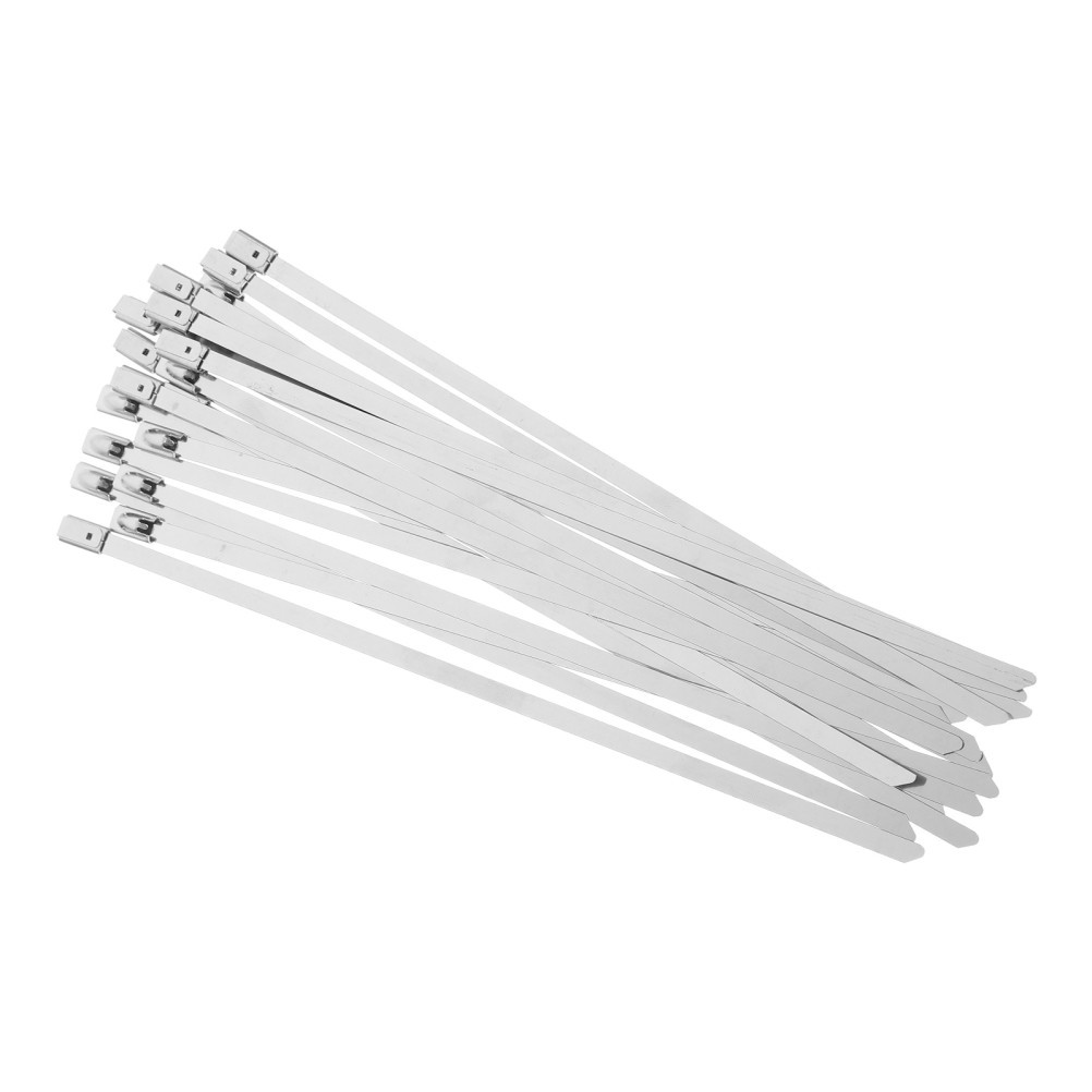 20 Pcs Stainless Steel Cord Tie Self-locking Cable Cam Buckle Straps