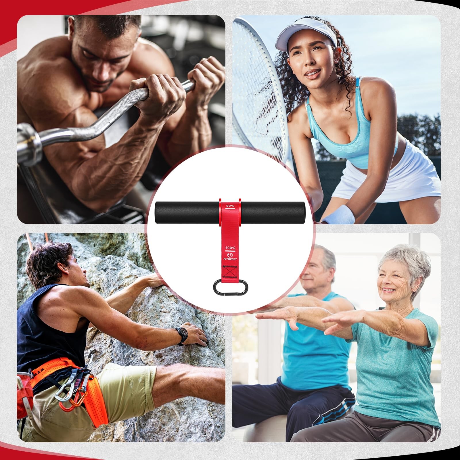 Forearm Strengthener & Wrist Roller - Forearm Strength Trainer with Thickened...