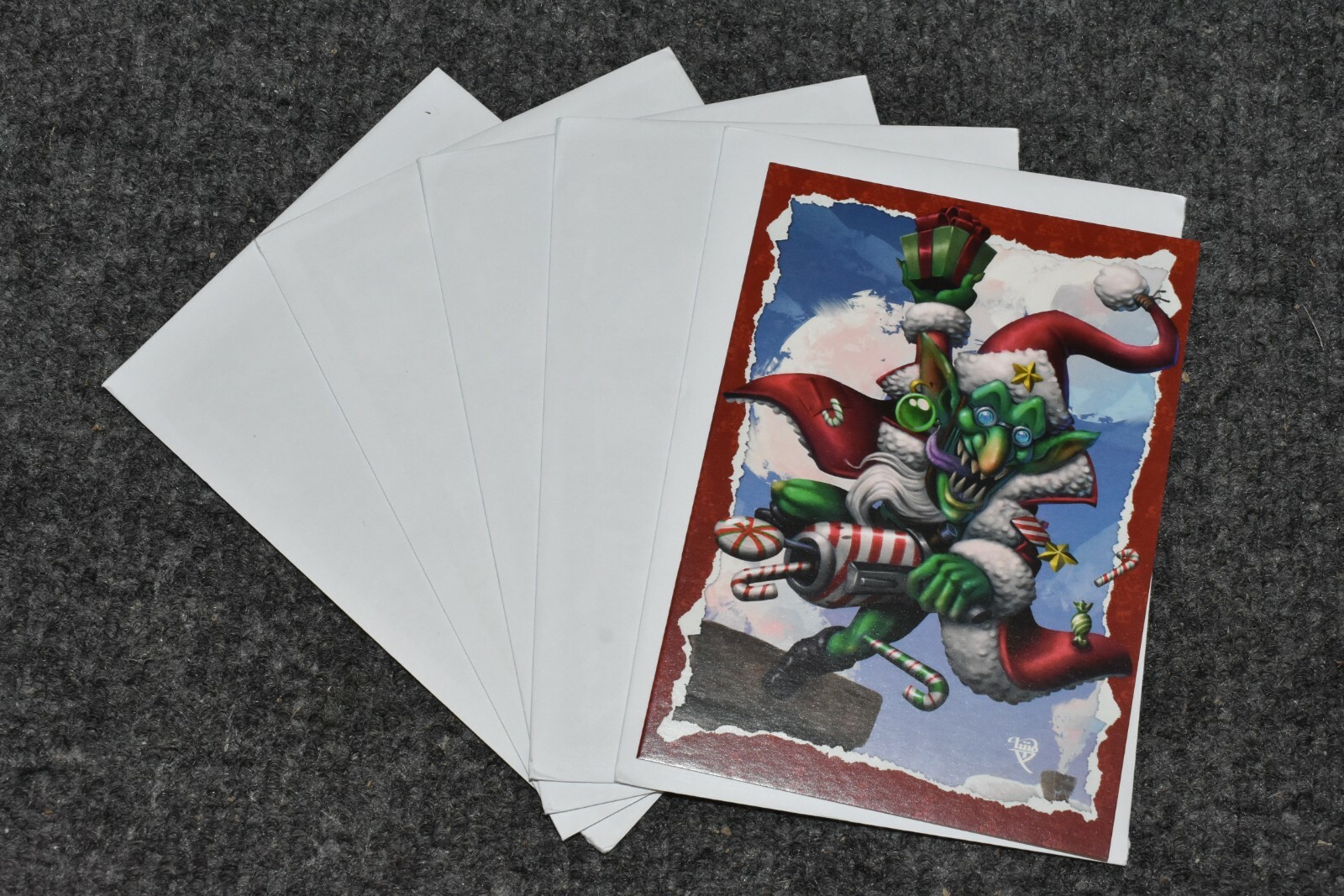 5 Games Workshop Warhammer Christmas Cards New 40K with envelopes Holiday gift