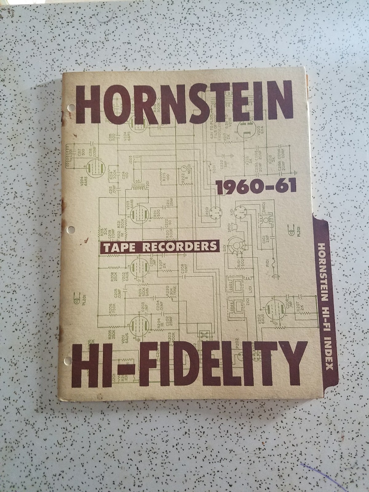1960 - 1961 HORNSTEIN HI- FIDELITY TAPE RECODER DEALER CATALOG