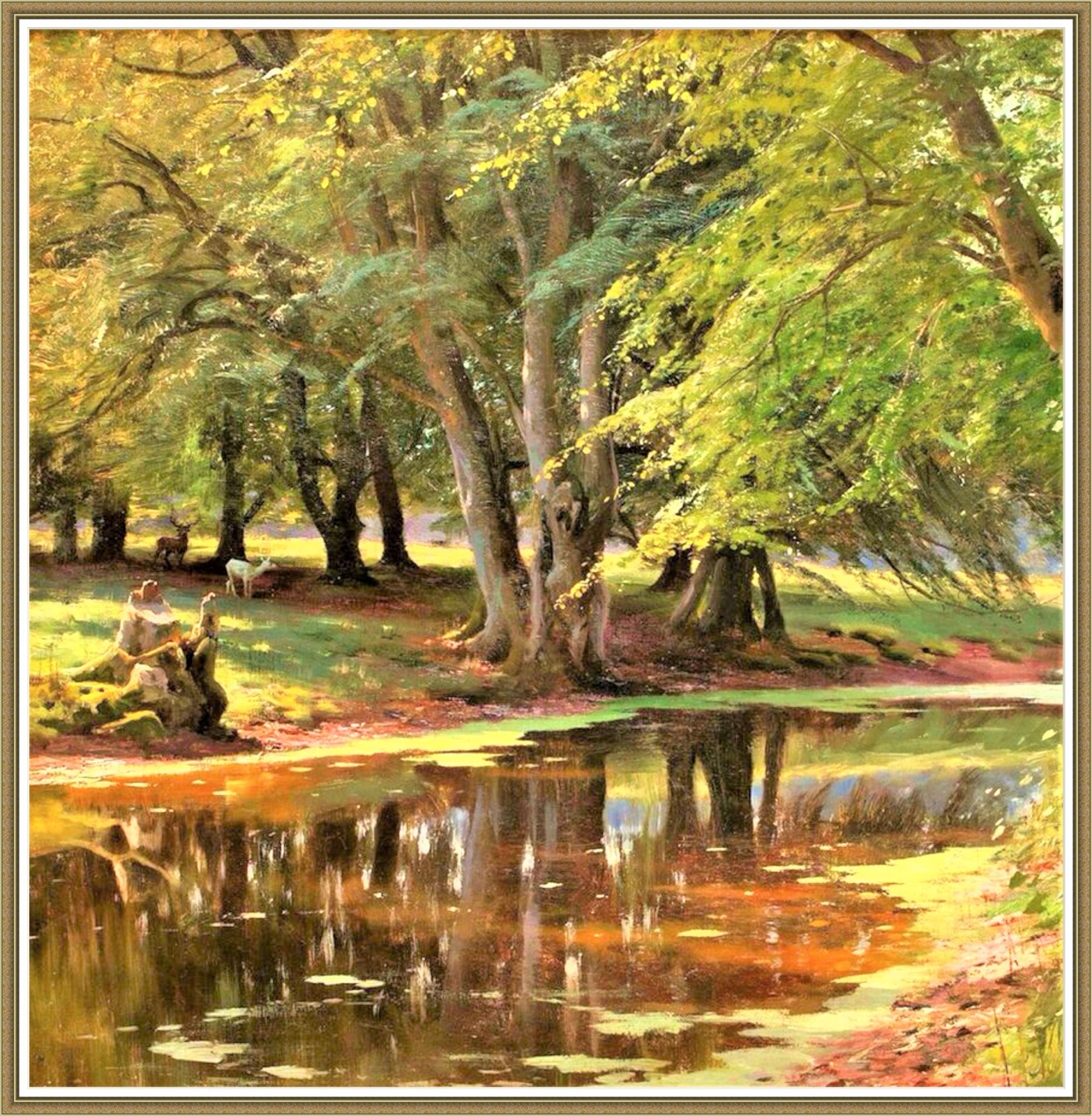 Summer's Day at the Forest Stream 544s - Chart Counted Cross Stitch Pattern