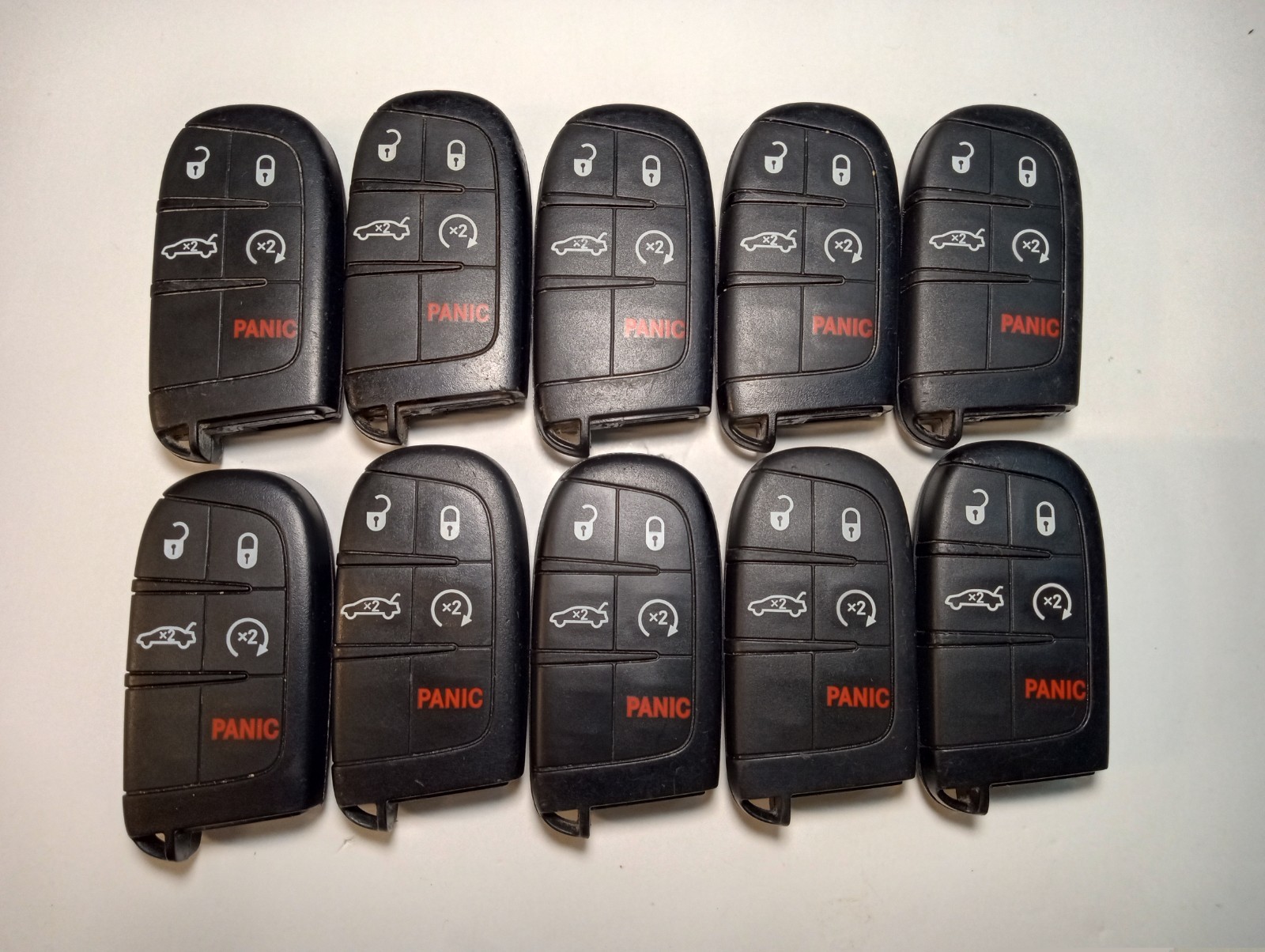 LOT OF 10 OEM DODGE SMART KEY FOB REMOTES M3N-40821302 5 BUTTONS