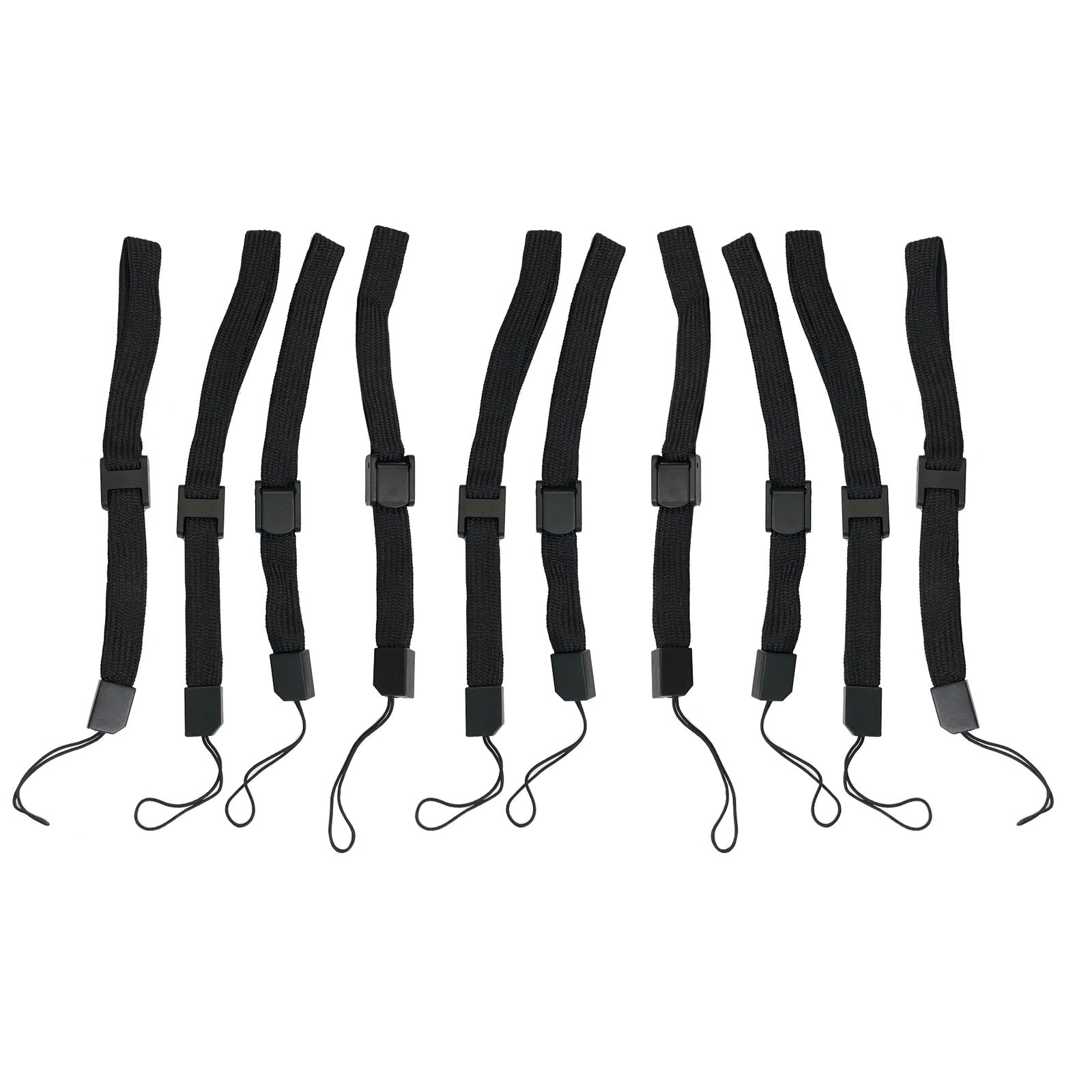Black Wrist Strap For Nintendo Wii Controller 10 Pack NEW!