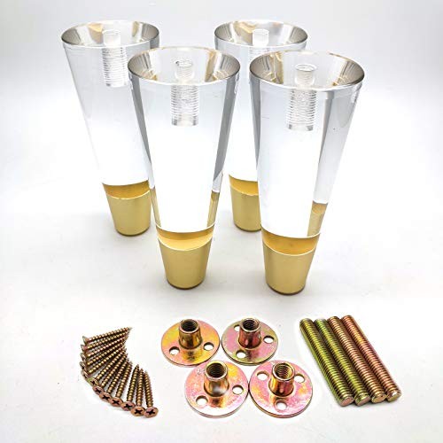 Sofa Acrylic Legs,4-Pack, Cabinet Furniture Legs 5.91" Height:5.91"(150mm)
