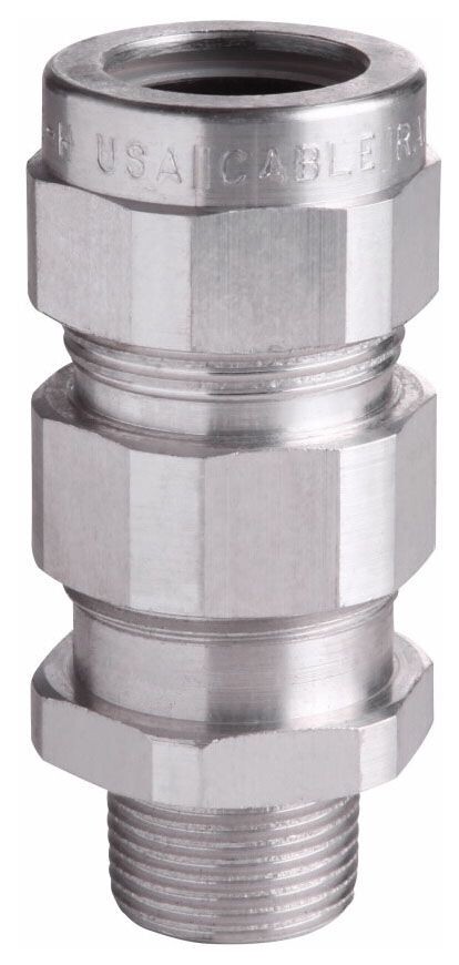 Crouse-Hinds TMC4140, Cable Gland 1 1/4 Al Ftg For Mc Cab Armor Od 1.100 T, 1 PC
