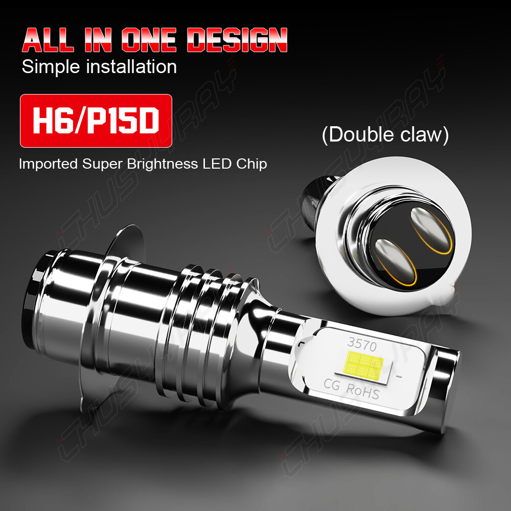 High Power HID LED Headlight Bulbs for Yamaha Raptor 660 2001-2005 Light Bulbs
