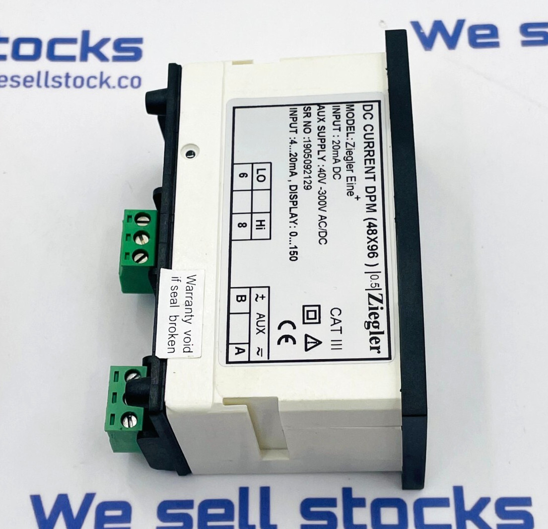 ZIEGLER EI99EINEDPM Digital Panel Meter Ziegler Eine