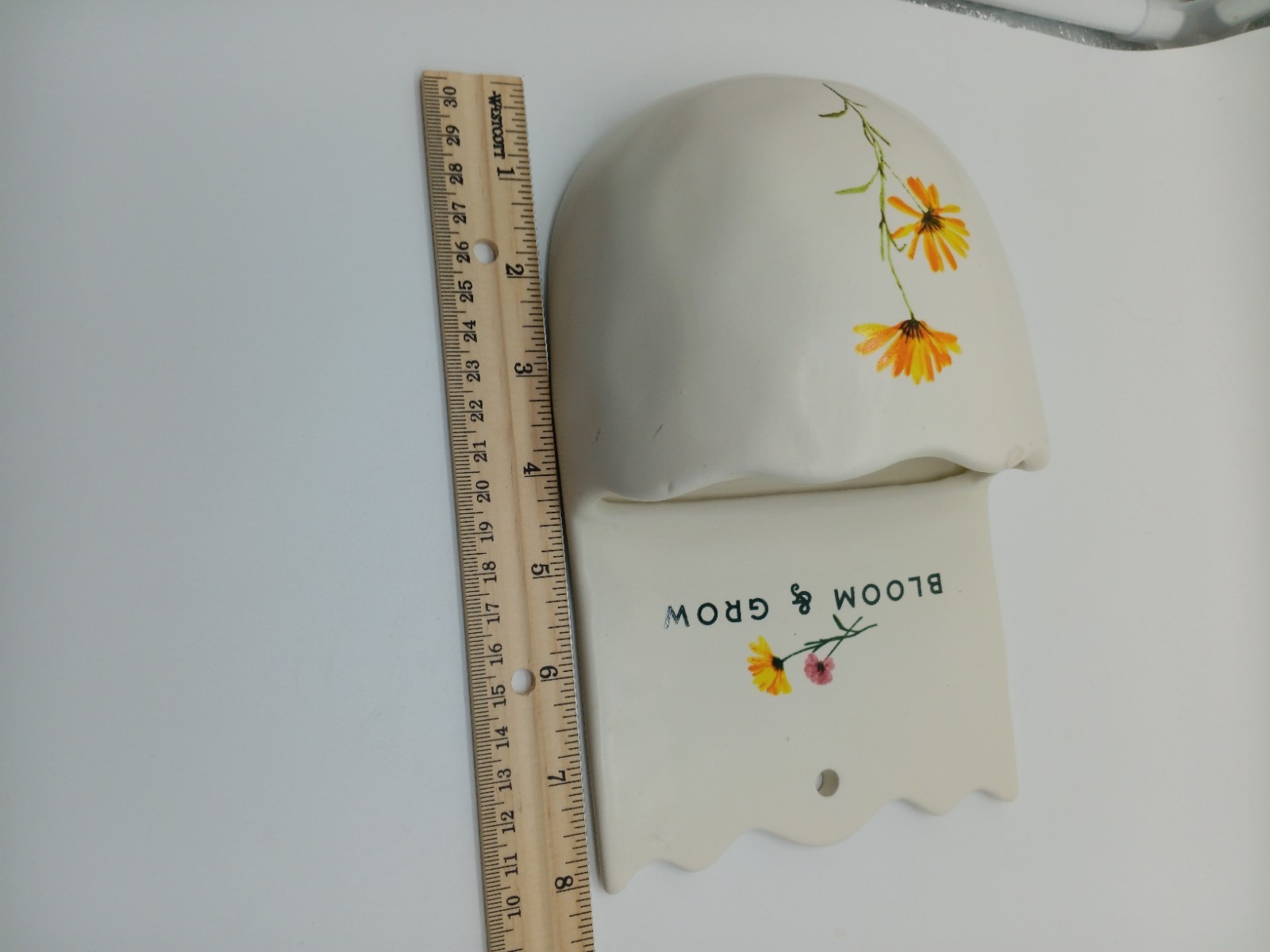 Bloom And Grow Ceramic Wall Pocket "218212"