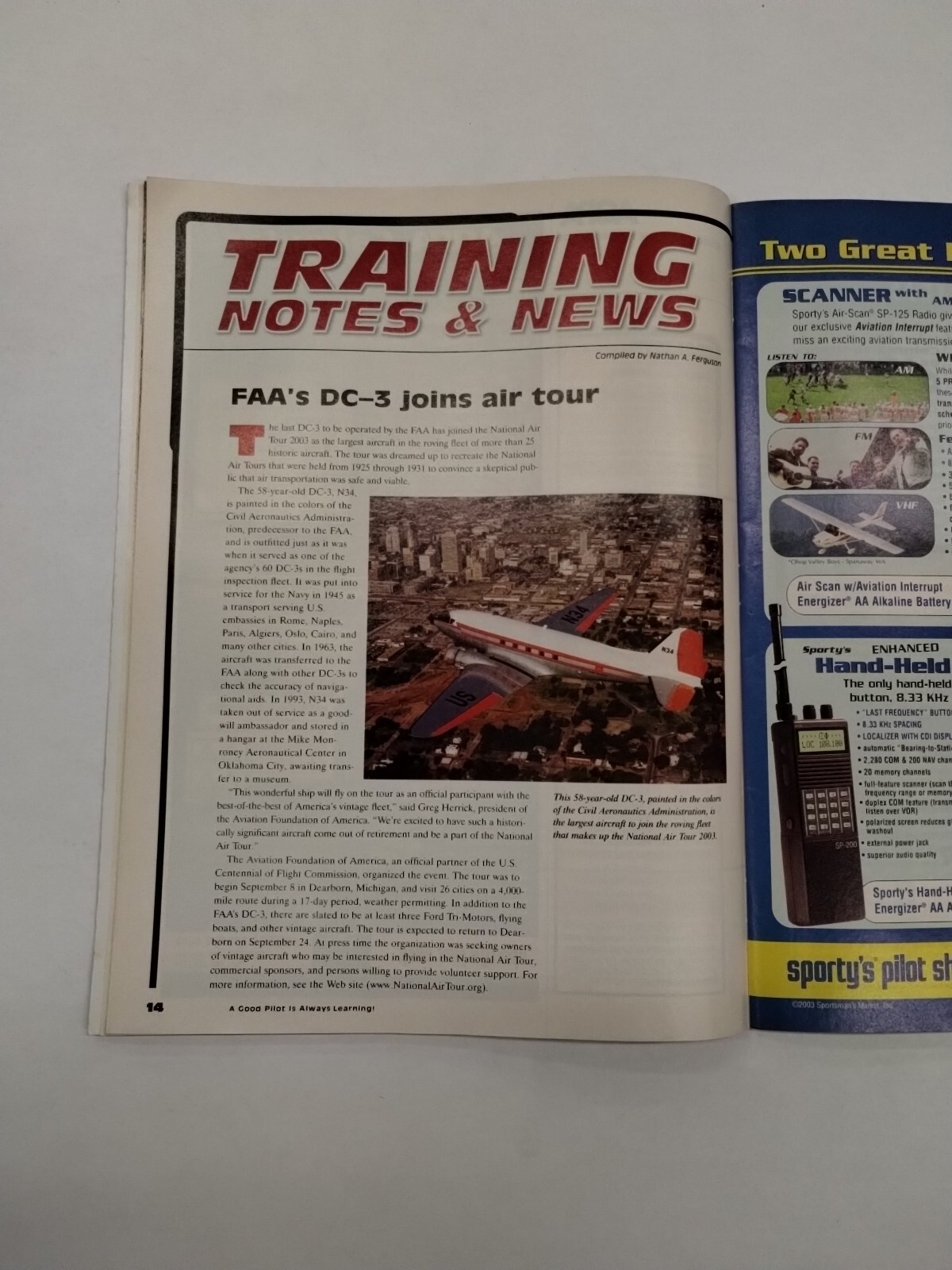 AOPA Flight Training Magazine October 2003-Original