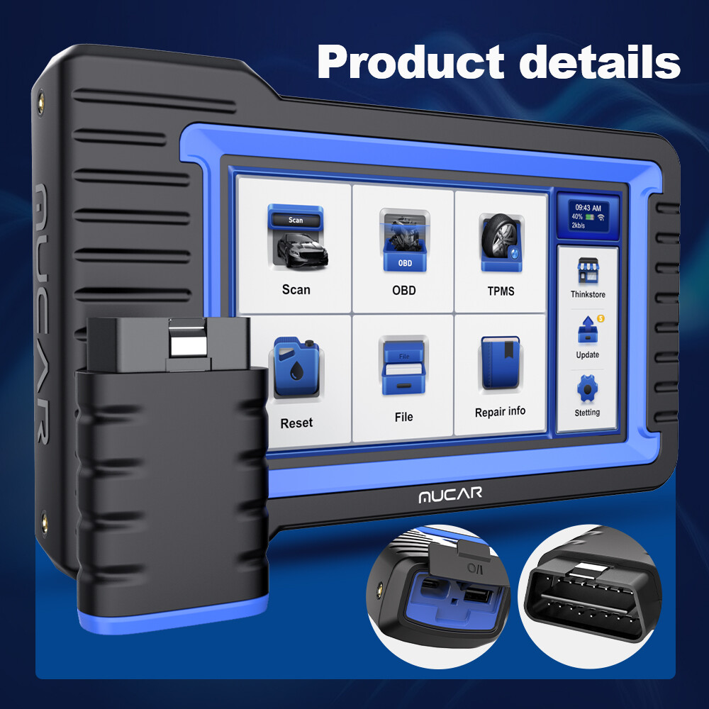 MUCAR VO7 S OBD2 Scanner Car Diagnostic Tool All System CANFD Coding Reader USA