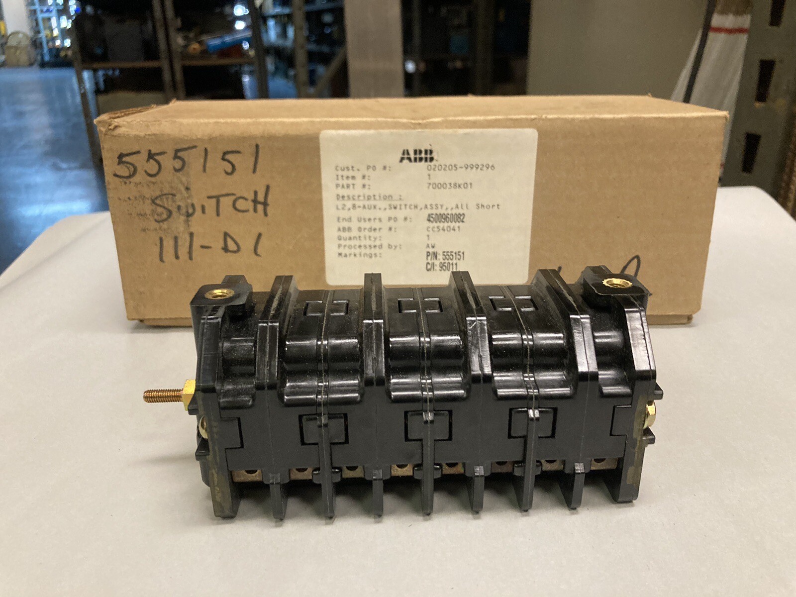 Electroswitch,700038K01,Rotary Auxiliary Switch 20A 240VAC