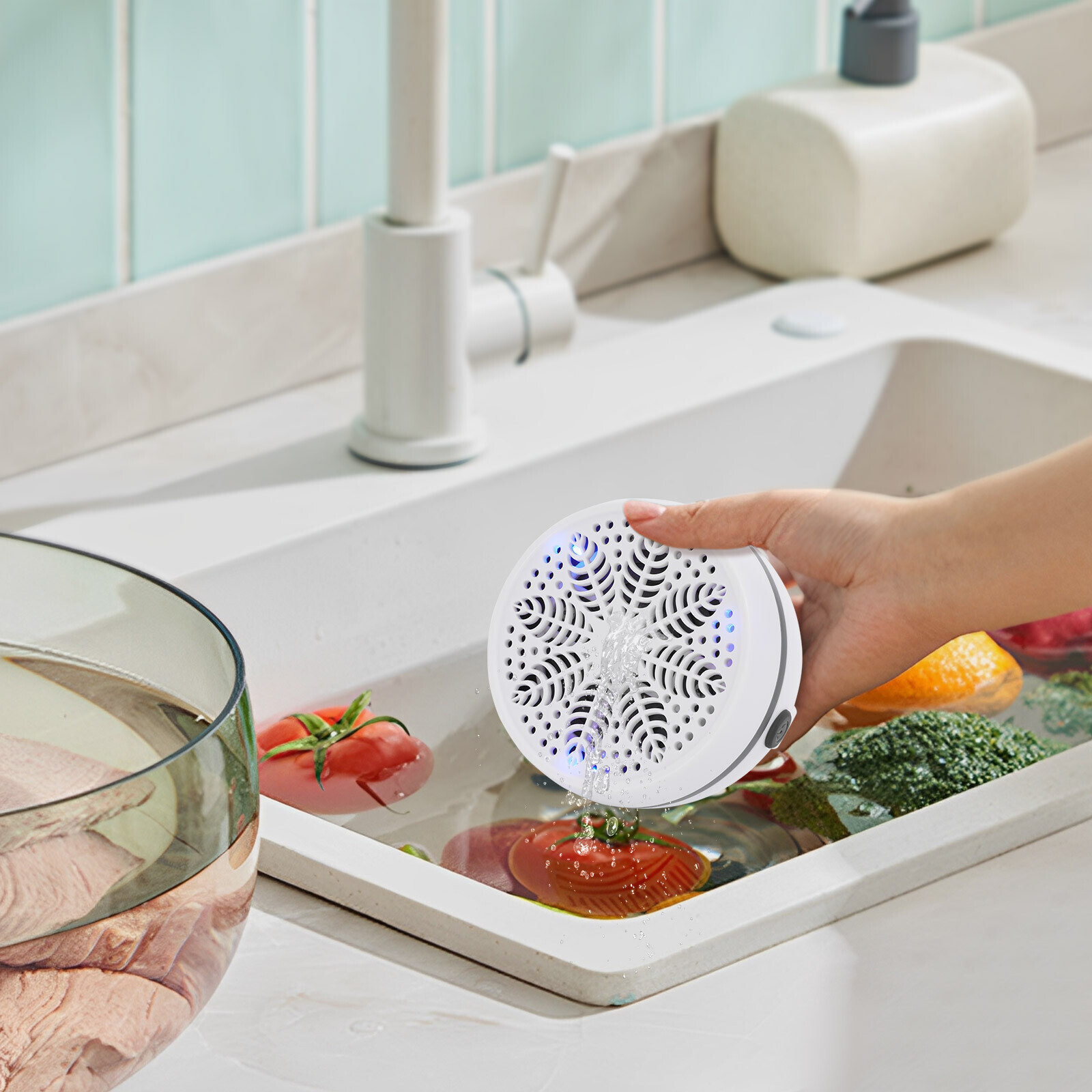 Fruit and Vegetable Cleaning Machine Purifier Portable Washing Cleaner Device US