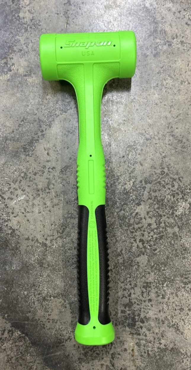 New Snap-on™ HBFE24 HBFE24G 24 oz Soft Grip Dead Blow Hammer Dark Green