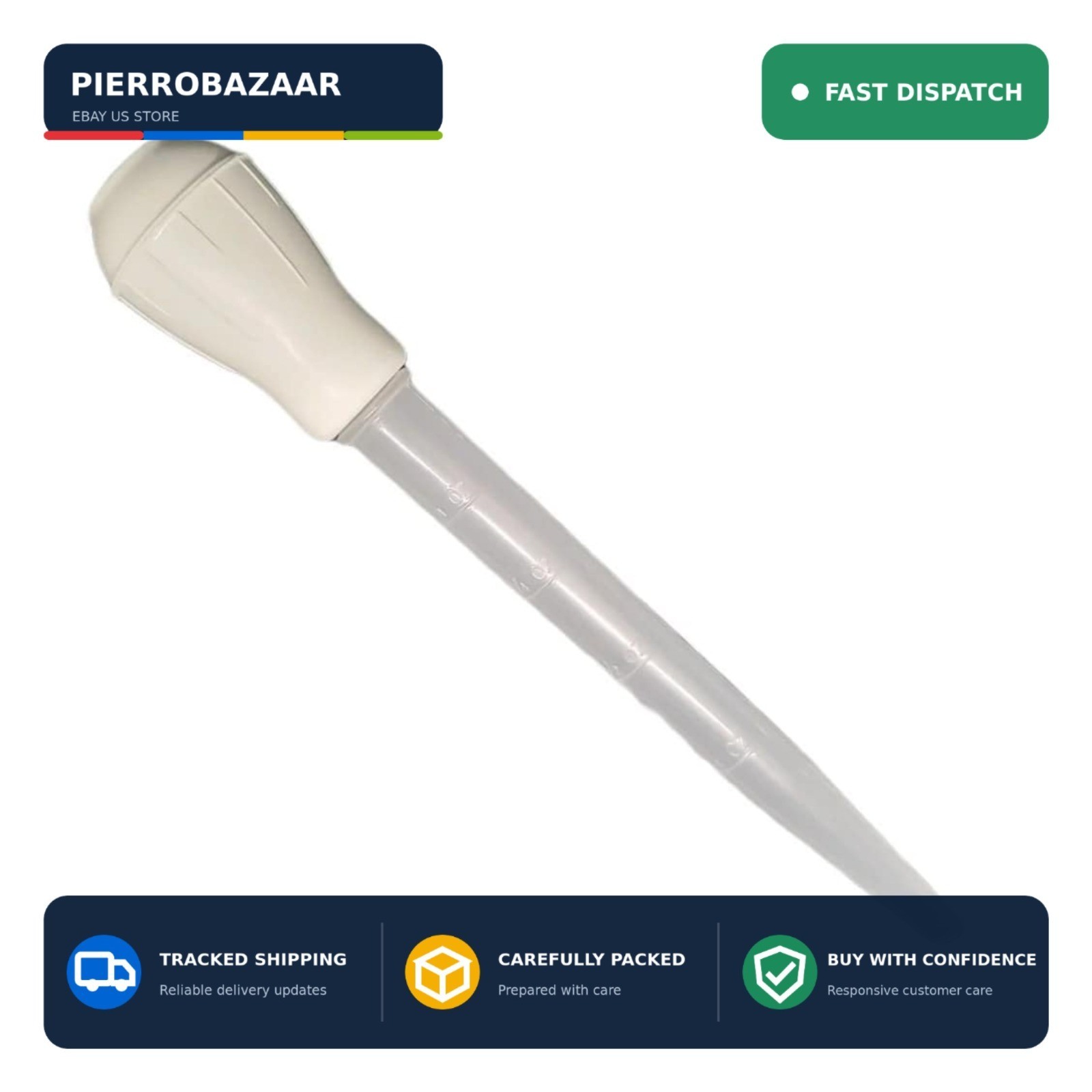 Dependable Turkey Baster - Heat-Resistant BPA-Free Basting Tool