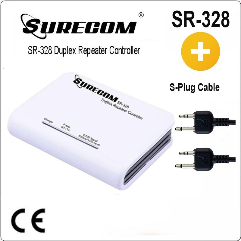 SURECOM SR-328 +2X 46-S 900maH Duplex Repeater Controller with ICOM Cable