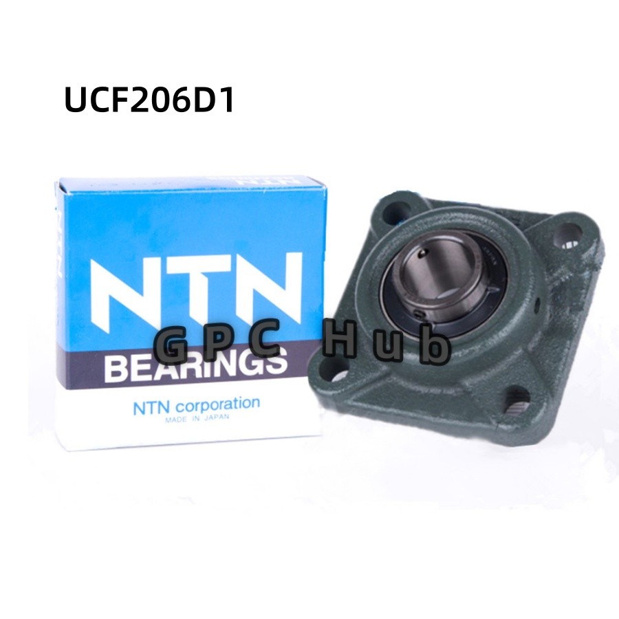 1PC Brand NEW NTN UCF206D1 4-Bolt Square Flanged Unit 30x108x83mm Fast shipment
