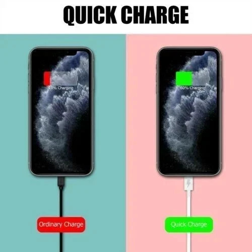 Fast Charger USB to 8 Pin Charging Cable for Apple iPhone iPad iPod Data Sync